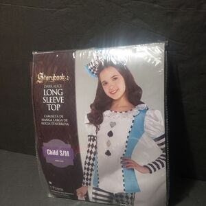NEW! STORYBOOK *Dark Alice* Long Sleeve Top Child Size S/M